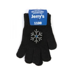 Jerry's 1108 Snowflake Crystal Mini Gloves -Graf Store 1108 Snowflake Gloves Black 600x600 74493.1582137510