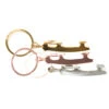 Jerry's 1201 Blade Keychain/Zipper Pull -Graf Store 1201 gold pewter rose 23758.1581966737