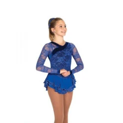 Jerry's 464 Romantic Lace Dress - Royal Blue CLEARANCE SIZE 12/14