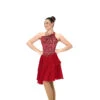 577 Jerrys Red Rhumba Dance Dress -Graf Store 577 Front 13991.1651527758