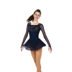 Solitaire Style F22003 Graceful Gathers Dress - Icy Blue -Graf Store F22003R Navy Front 56004.1655940676.1280.1280 11141.1656106864.1280.1280 77350.1656106937