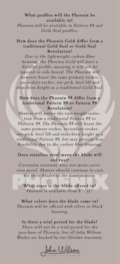 NEW John Wilson Phoenix Blade - PATTERN 99 -Graf Store Phoenix FAQ 002 79087.1606256137.1280.1280 39579.1606256193